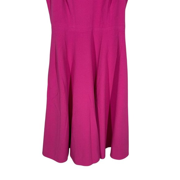 Dress the Population Pink Sleeveless Fit & Flare Dress with Pockets Size Small - Picture 4 of 8